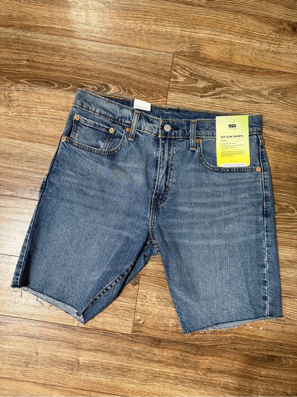 Levi's Denim Cutoff Shorts - Medium Blue